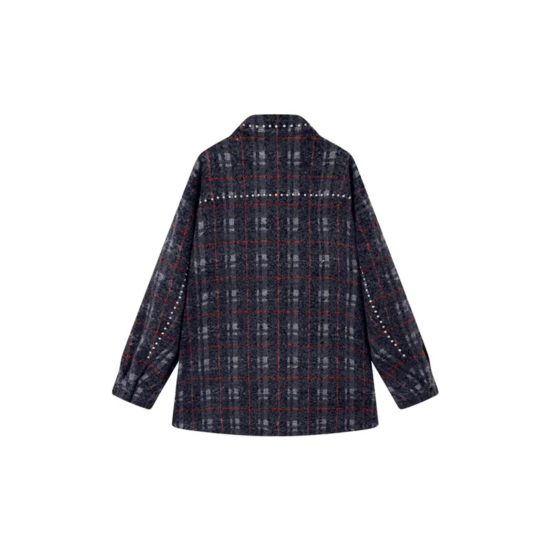 Ouyang Jackets Coats Women's Haze Blue-1