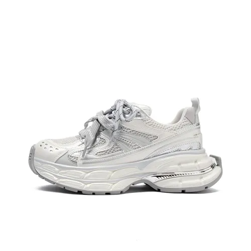 JOSINY Slip Resistant Height Increasing Low Top Chunky Sneakers Women's