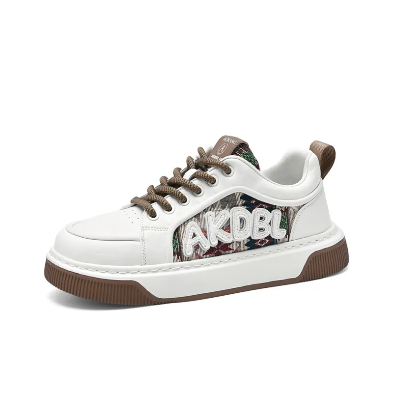 AOKANG Air Force One Series Skateboard Shoes Unisex Low Top Mocha, Denim Blue-7