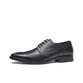 Kaltendin Top Grain Cow Leather British Vintage Brogues Dress Shoes Men's