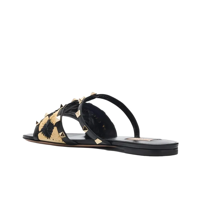 Valentino Garavani Rockstud Slip On Slides Women's-4
