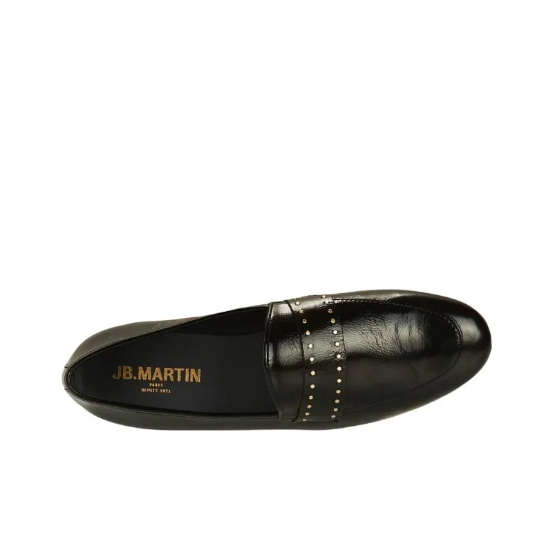 JB MARTIN FRANCHE ROCK Loafers 2cm Women's Black-5
