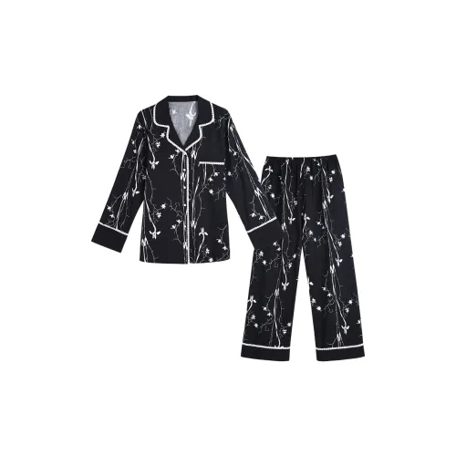 IIZZINI Pajama Set Women's Ink Black