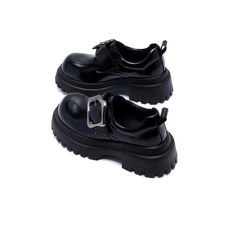 EXULL Q Ballet Flats Loafers Women's Black-2