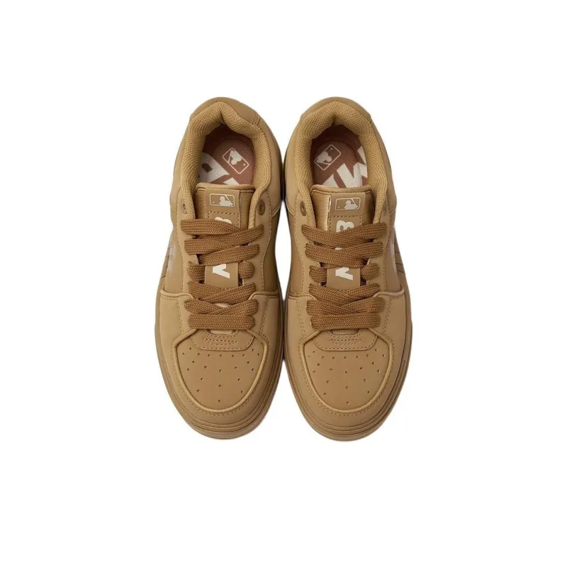 MLB Chunky Liner Durable Breathable Low Top Casual Shoes Unisex Deep Mustard-3