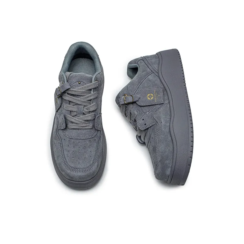 H2 Anti Slip And Wear Resistant Height Increasing Low Top Skateboard Shoes Unisex-3
