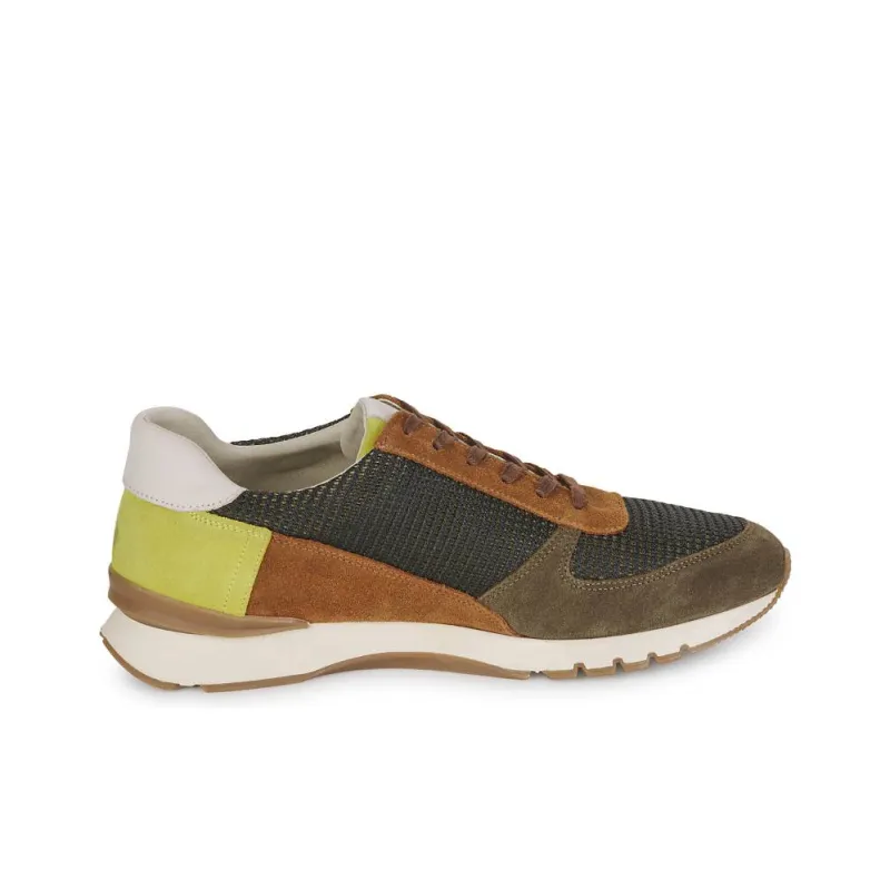 PELLET Malo Low-Top Casual Shoes Men's Green Brown-1