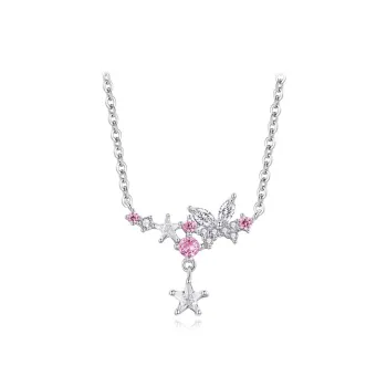 Brilliant Heart S925 Necklaces Women's