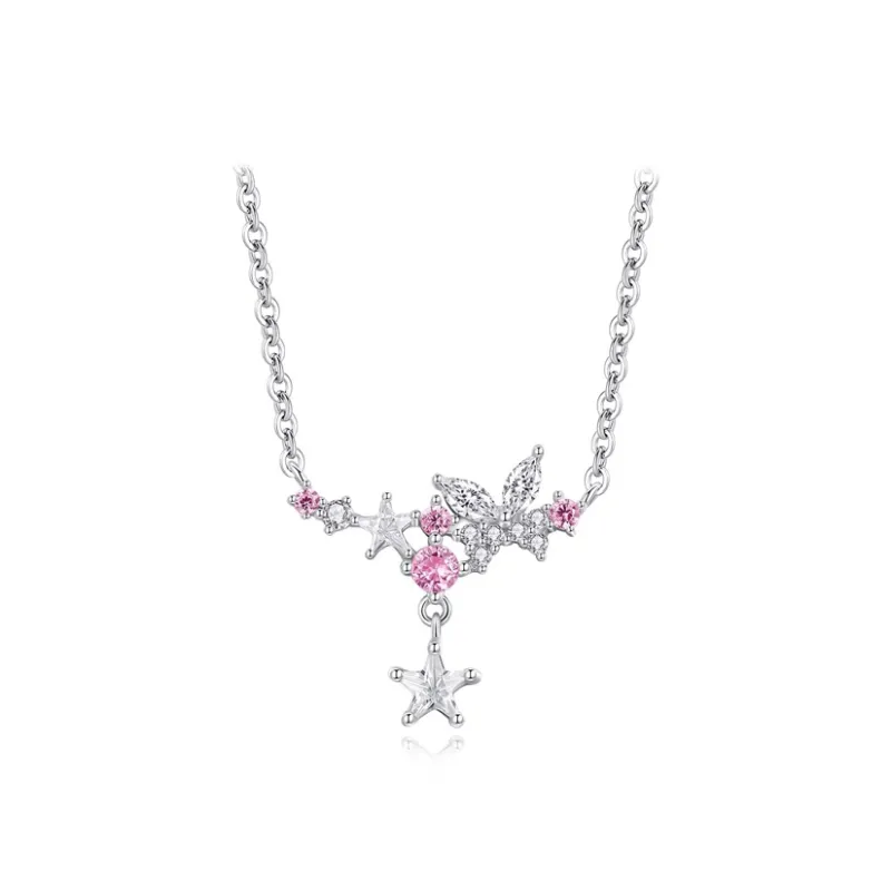Brilliant Heart S925 Necklaces Women's-0