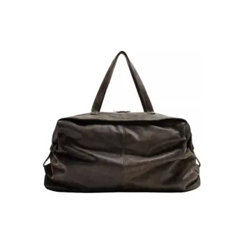ZARA Cow Leather Travel Bag Men's Black
