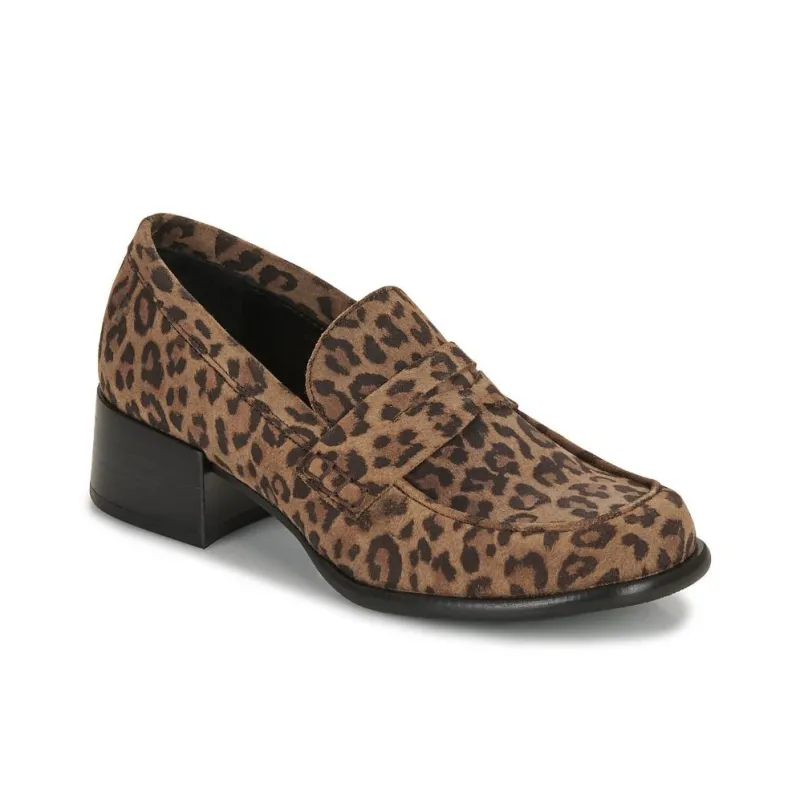 JB MARTIN Lolie Loafers 4cm Women's Brown-2