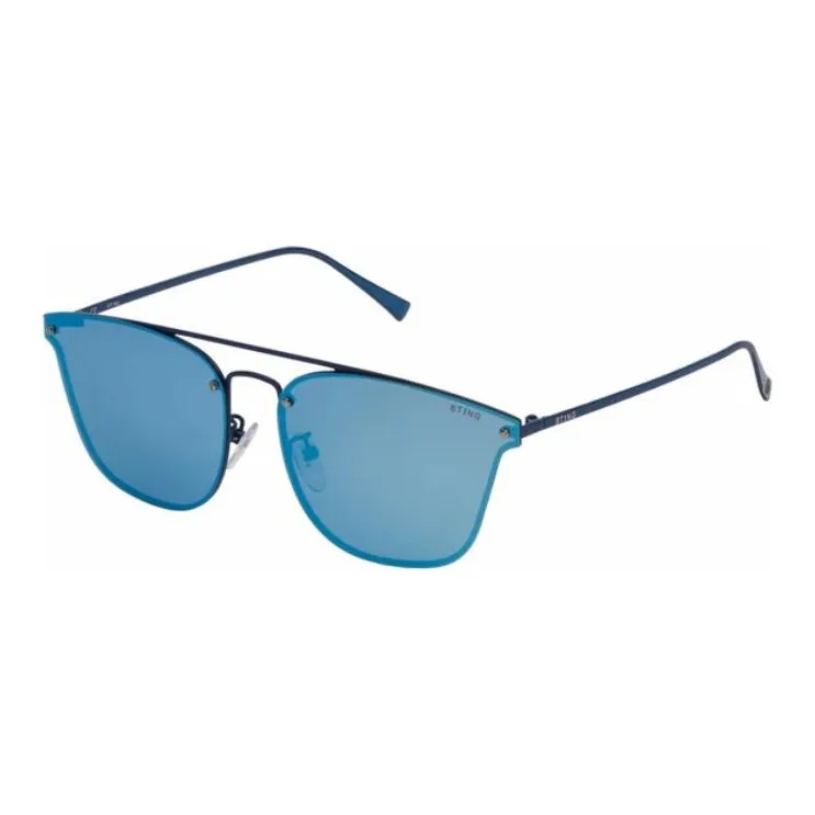 Sting Polycarbonate Aviator Sunglasses Men's Blue-0