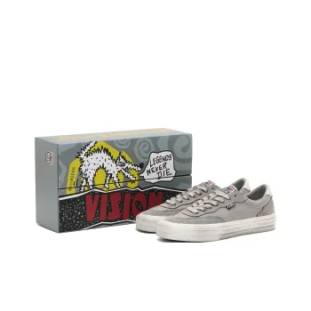 Vision Street Wear Flat Top Low Top Skateboard Shoes Unisex Meteorite Gray