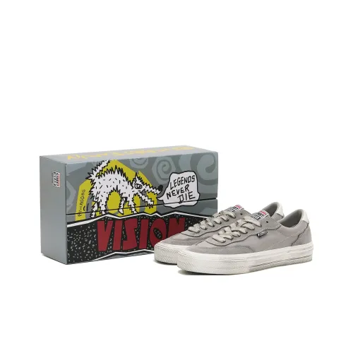 Vision Street Wear Flat Top Low Top Skateboard Shoes Unisex Meteorite Gray