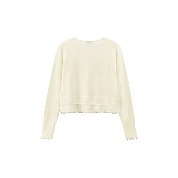 CHUU Knitwear Women's White Apricot-1