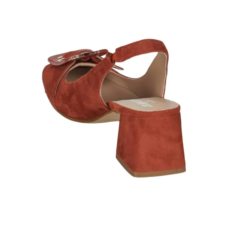 JB MARTIN Block Heel High Heels 6cm Women's Red-3