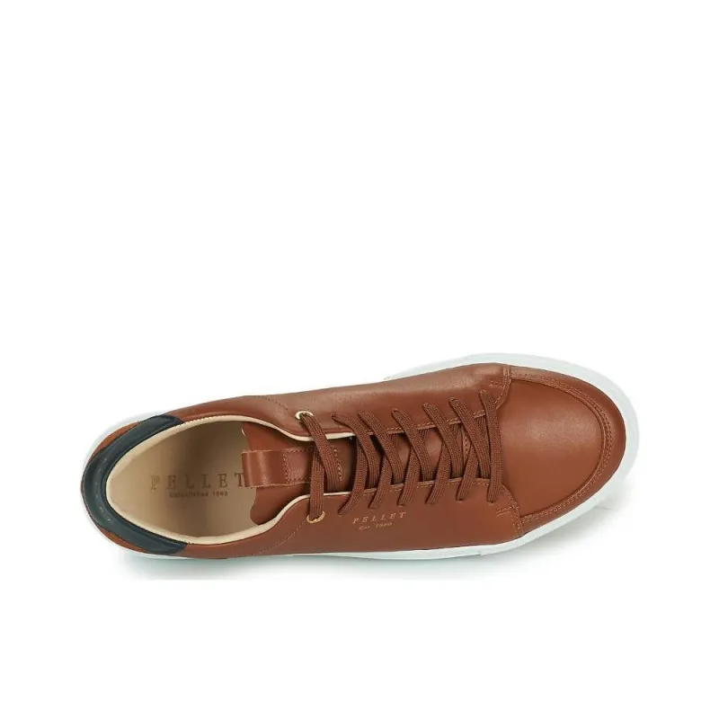 PELLET Simon Low-Top Skateboard Shoes Men's Brown-4