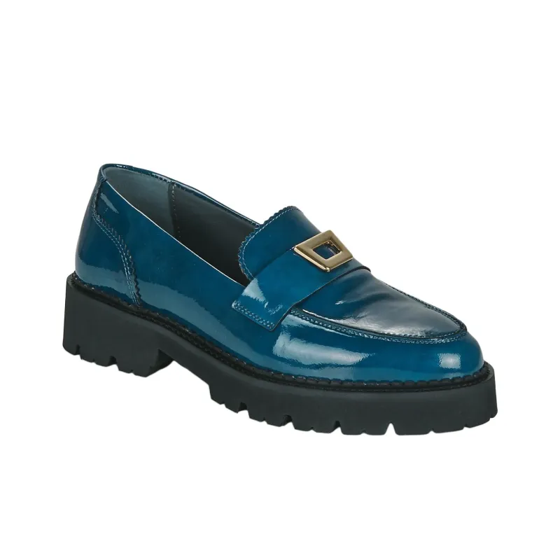 JB MARTIN Folie Loafers 4cm Women's Blue-2