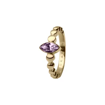 SKAGEN Stainless Steel Rings Women's Gold Pink