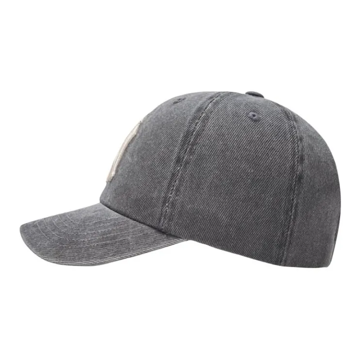MLB 100% Cotton Baseball Caps Unisex Dark Gray-4
