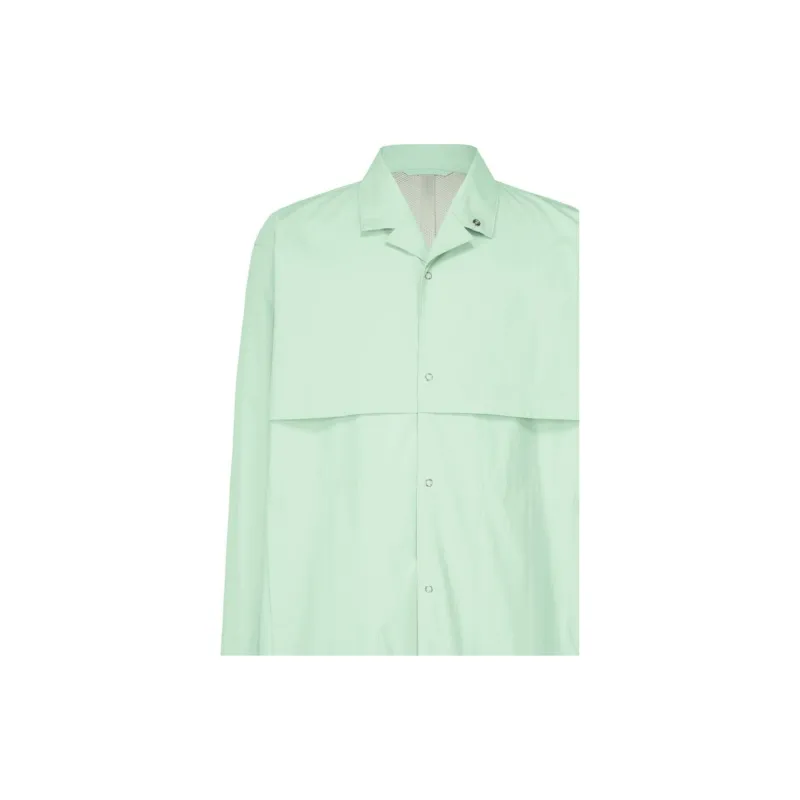 Homme Plissé Issey Miyake SS25 Trench Coat Men's Mint Green-1