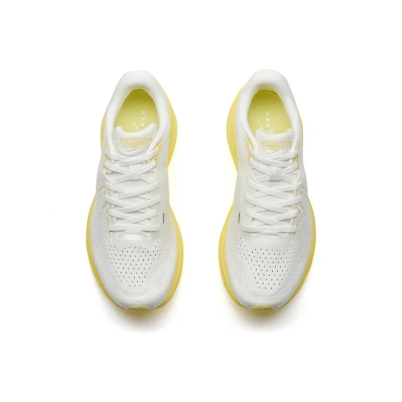 XTEP Anti-Slip And Wear-Resistant Breathable Low-Top Training Running Shoes Women's White Yellow-3