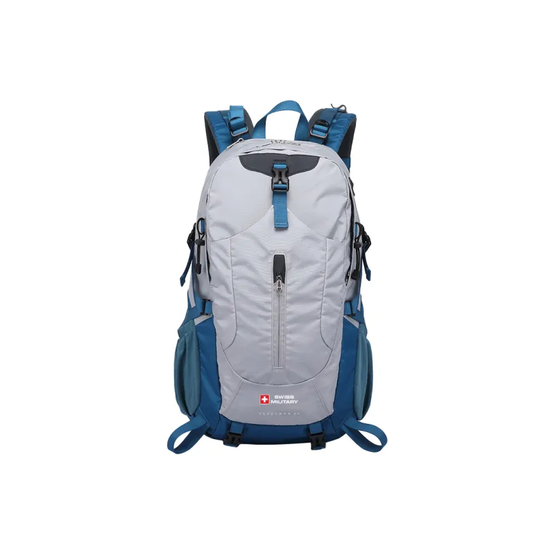 SWISS MILITARY Nylon Hiking Bag Backpacks Regular Unisex Fruit Green/Silver Blue-7
