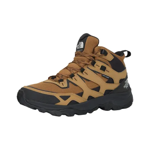 THE NORTH FACE HEDGEHOG 3 Anti-Slip Wear-Resistant Mid-Top Trekking Shoes Men's Yellow