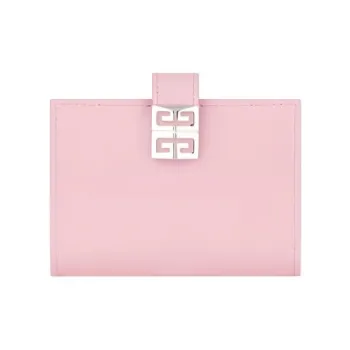 GIVENCHY Cow Leather Card Holder Women's Soft Pink
