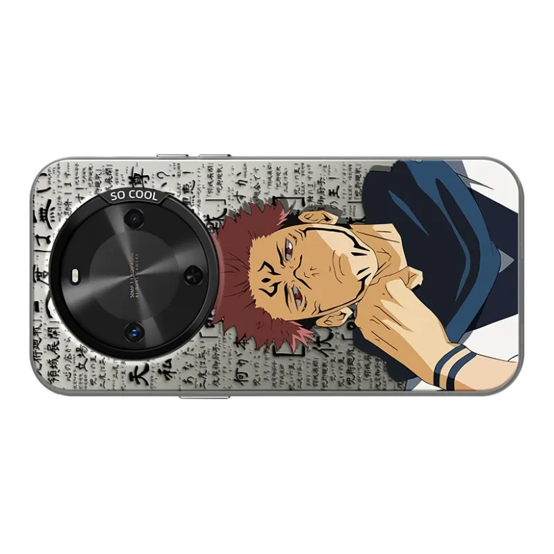 MANQIN Trendy Creative Sukuna Phone Case Impact Resistant Protective Case Compatible With Macadamia 30 Cartoon Trend-9
