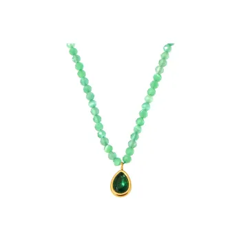 Heart Grass Alloy Necklaces Women's