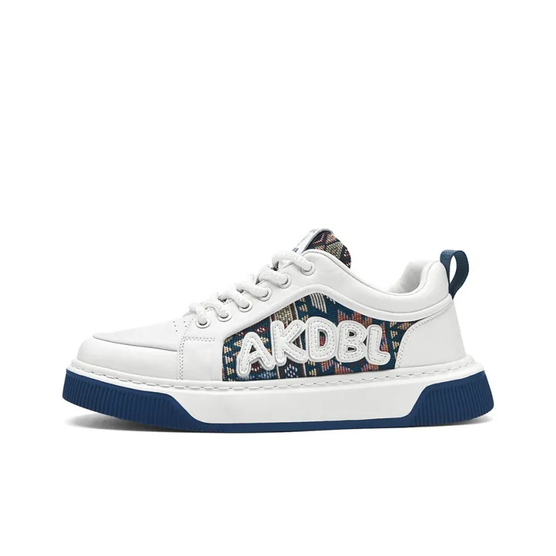 AOKANG Air Force One Series Skateboard Shoes Unisex Low Top Mocha, Denim Blue-0
