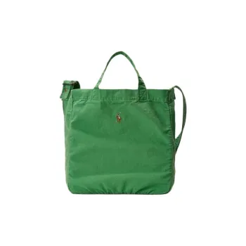 Polo Ralph Lauren Fabric Tote Bag Shopping Bag Shoulder Bag Handbag Men's Optical Green