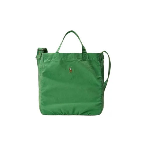 Polo Ralph Lauren Fabric Tote Bag Shopping Bag Shoulder Bag Handbag Men's Optical Green