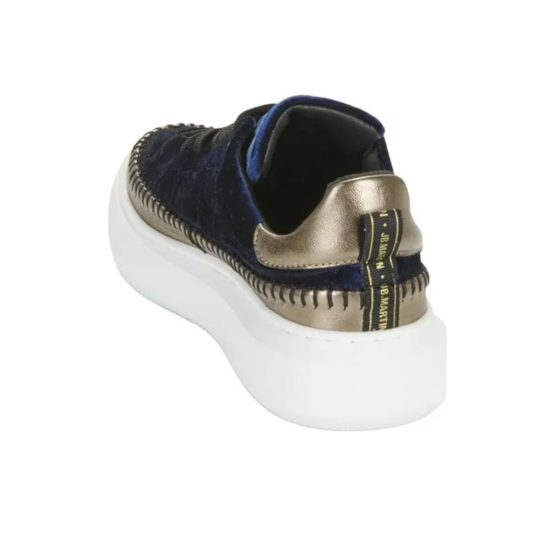 JB MARTIN Low Top Skateboard Shoes Women's Blue-4