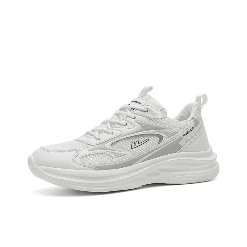 Warrior Cushioning Height Increasing Abrasion Resistant Lightweight Breathable Low Top Sports Running Shoes Men's-1
