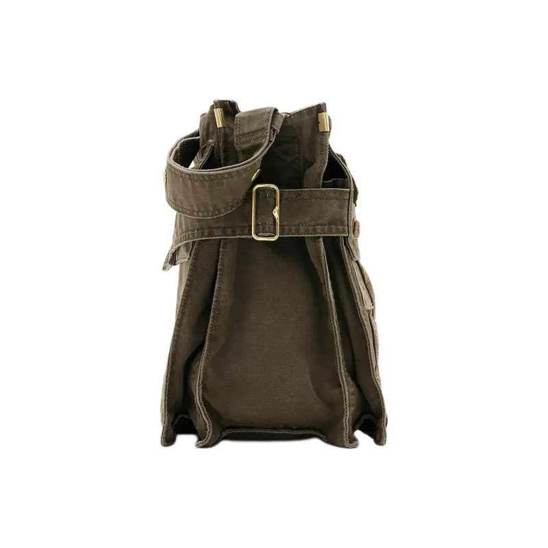 Burberry Trench Cotton Tote Bag, Shopping Bag, Crossbody Bag, Shoulder Bag Medium Size Men's Khaki-1