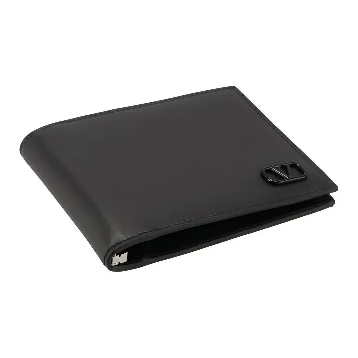 Valentino GARAVANI Leather Wallet Men's Black-2