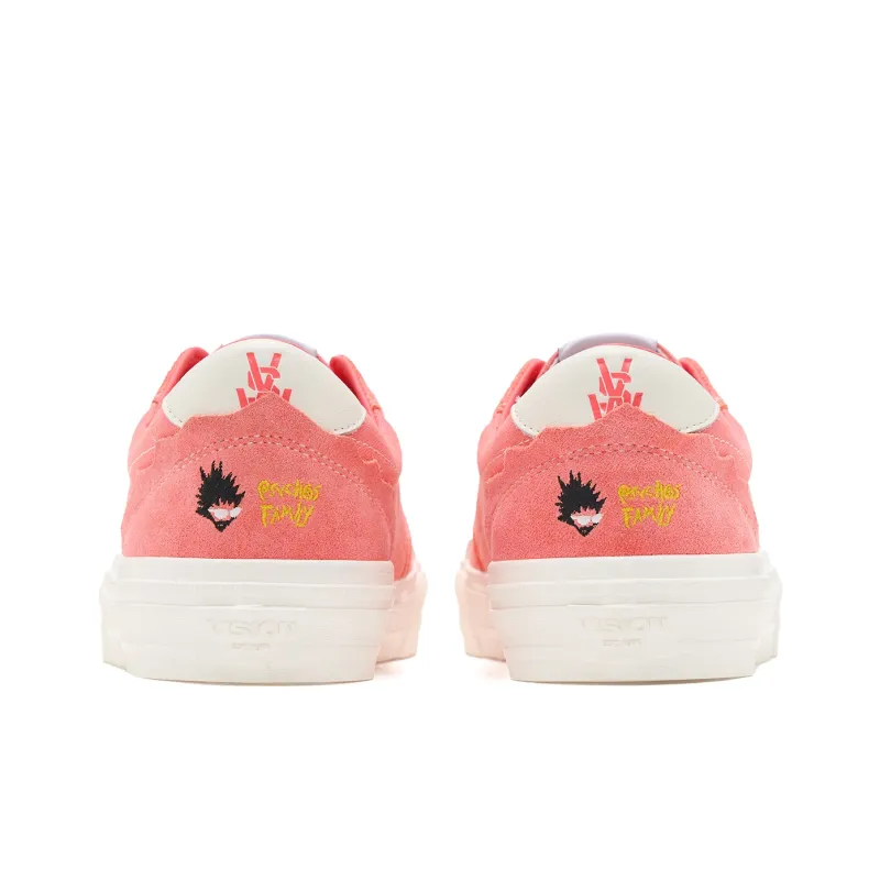Vision Street Wear Flat Top Slip Resistant Low Top Skateboard Shoes Unisex Pink-4
