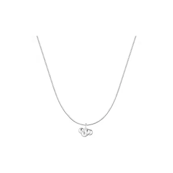 Heart Grass S925 Silver Necklaces Women's