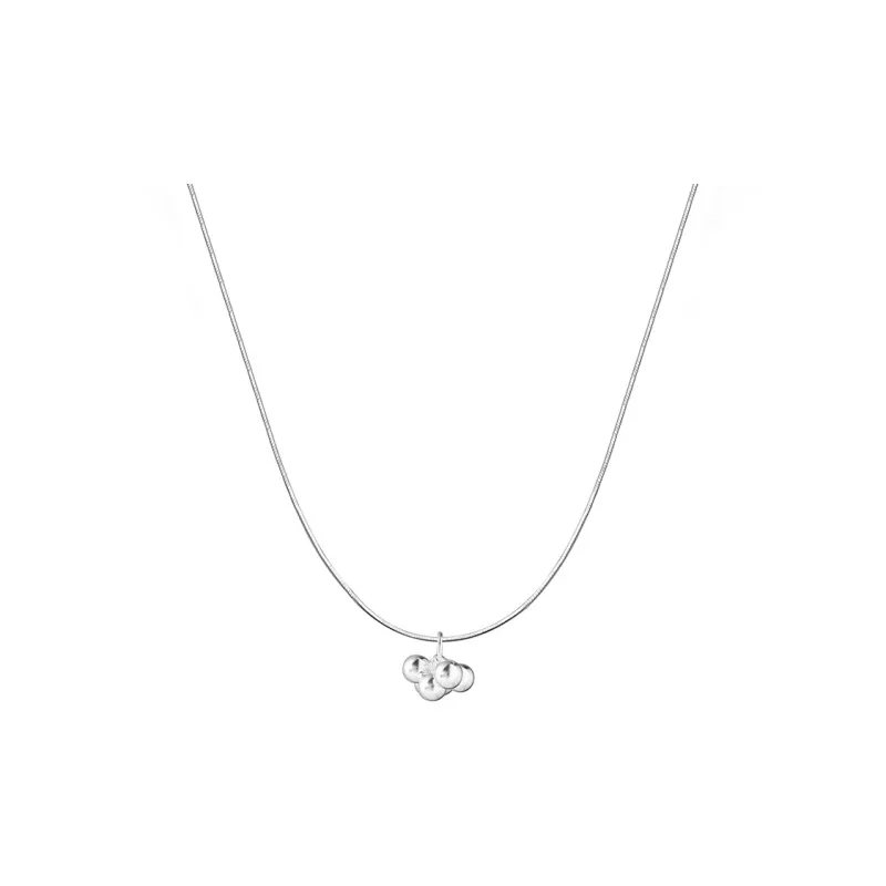 Heart Grass S925 Silver Necklaces Women's-0