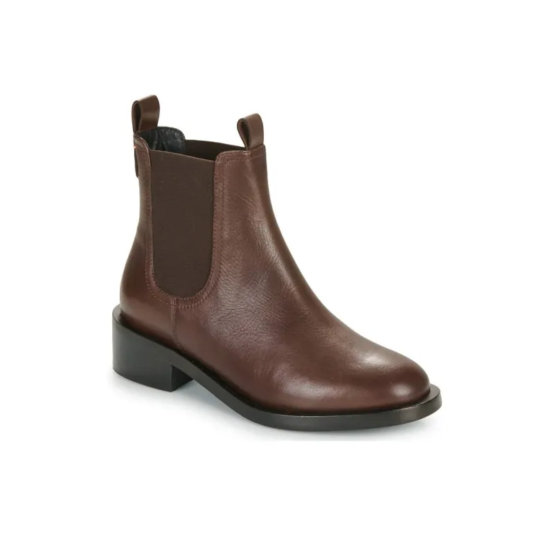 JB MARTIN Falk Short Chelsea Boots 4cm Women's Chocolate-2
