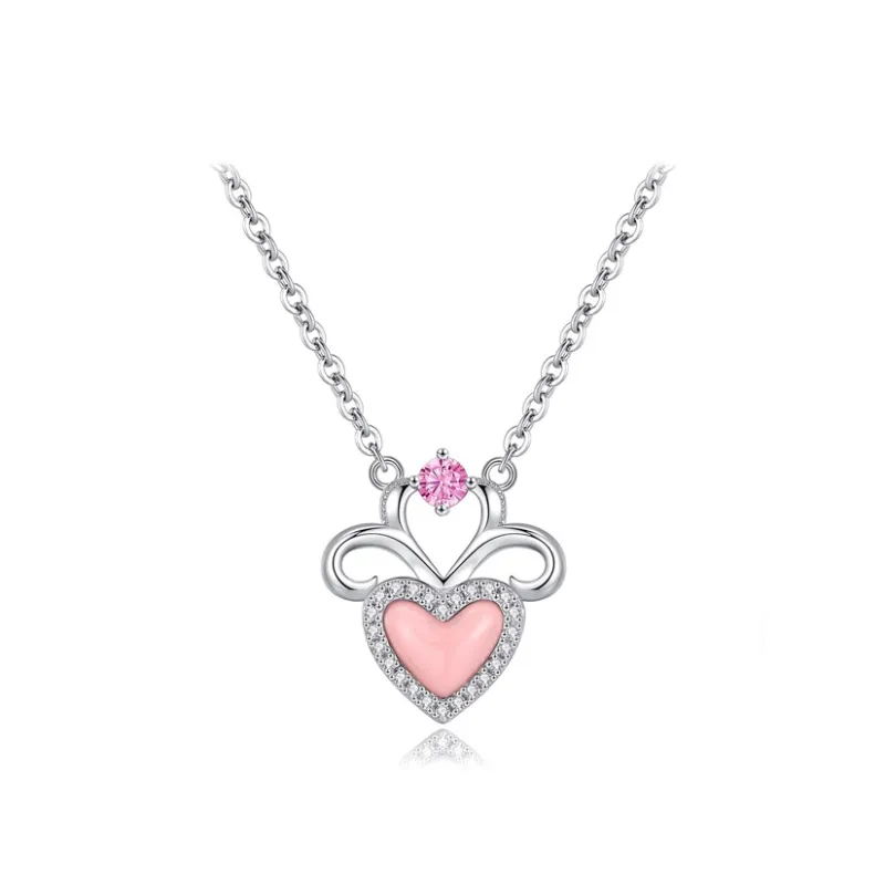 Brilliant Heart S925 Necklaces Women's-0