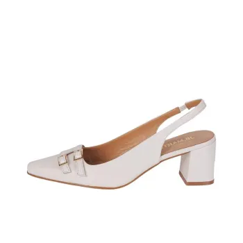 JB MARTIN Venerable Chunky Heel High Heels 6cm Women's White