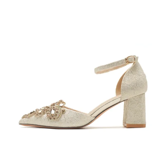 XIMO BULL Chunky Heel High Heels 6.5CM Women's-6