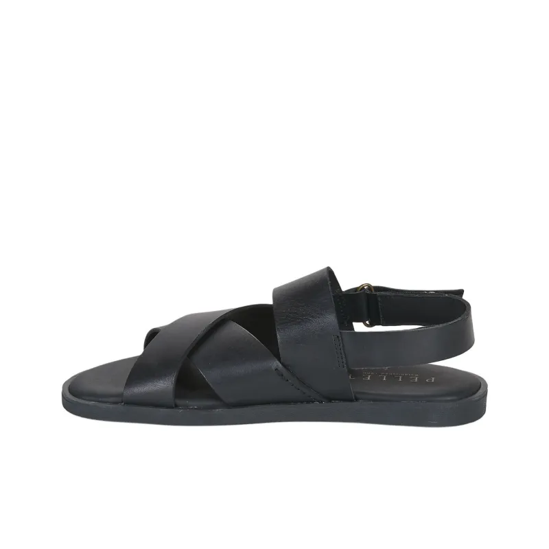 PELLET ANGEL Roman Sandals Men's Black-1