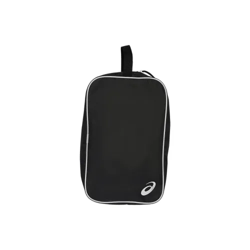 Asics Polyester Storage Bag Large Size Unisex Black & Bright White