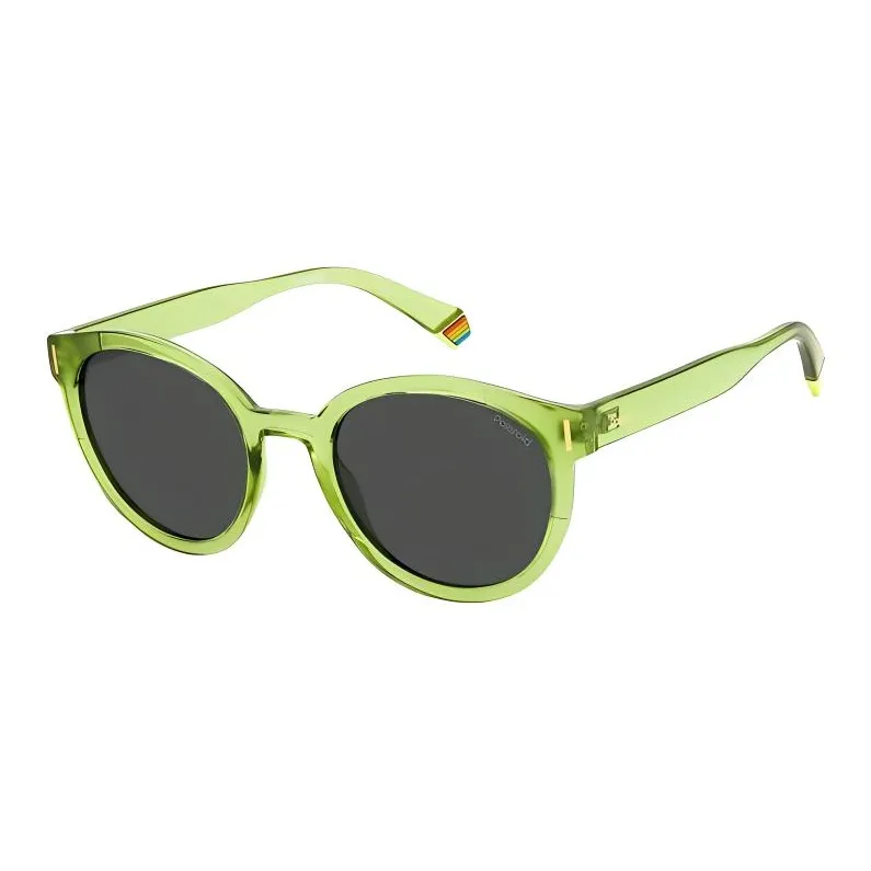 Polaroid Plastic Round Sunglasses Women's Green-0