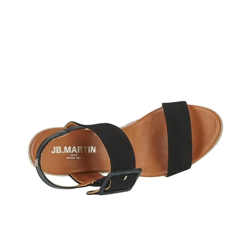 JB MARTIN 1ririna Strap Sandals 9cm Women's Black-5