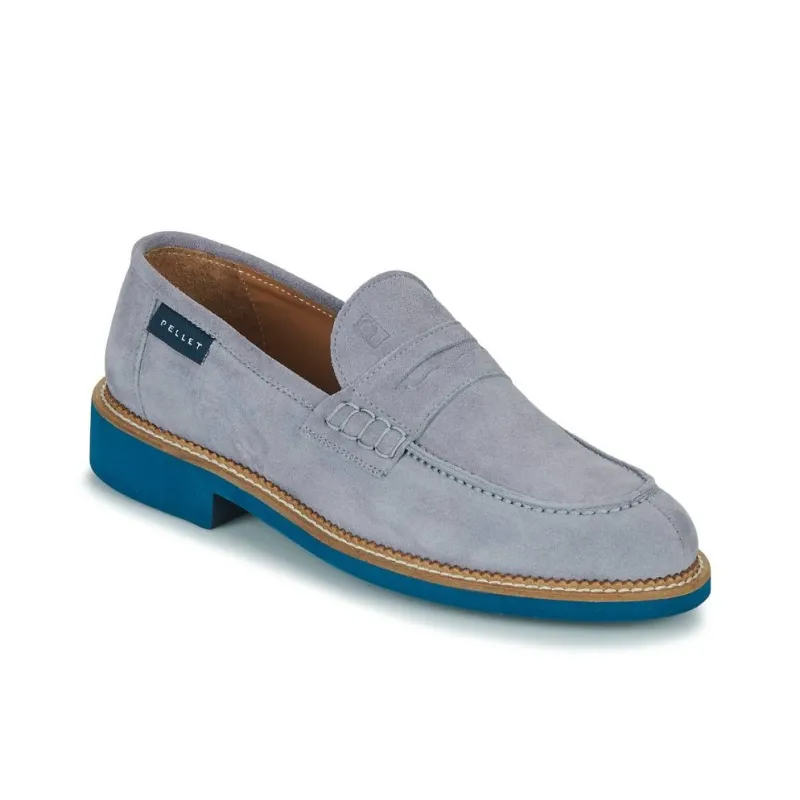 PELLET CLEMENT Loafers 3cm Men's Gray Blue-2